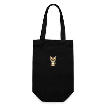 Serval - Geschenkbeutel für Flaschen - Schwarz - Vorne