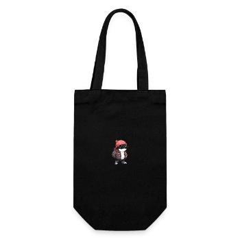 Wal Winter - Geschenkbeutel für Flaschen - Schwarz - Vorne