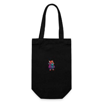 Dinosaure tricératops Bande dessinée d’hiver - Sac à bouteille - noir - Devant