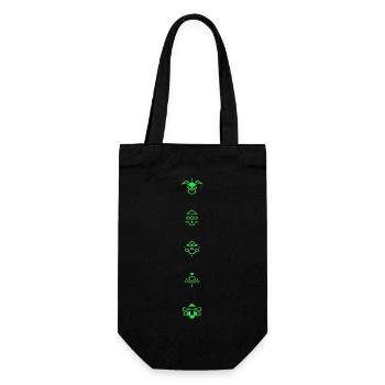 Novavarion Space Sci Fi étoiles galaxie lune planètes - Sac à bouteille - noir - Devant