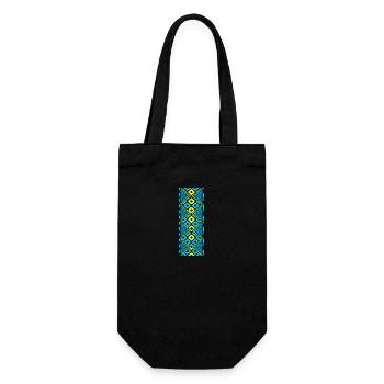 Ukraine Vyshivanka - Gift Bag for Bottles - black - Front
