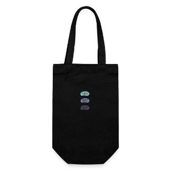 If you get tired Learn to rest not to quit - Gift Bag for Bottles - black - Front