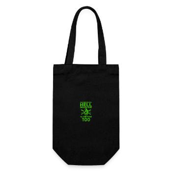 Skiing Snowboard Mountains Holiday Snow Freestyle - Gift Bag for Bottles - black - Front