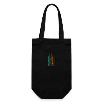 Joueur de flûte - Sac à bouteille - noir - Devant