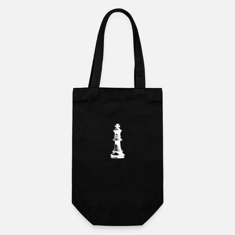 Jeu d’échecs Pièce d’échecs Pion Roi - Sac à bouteille - noir