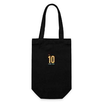 I'm 10 In Dog Years Tees | Funny 70th Birthday - Gift Bag for Bottles - black - Front