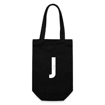 J - Gift Bag for Bottles - black - Front