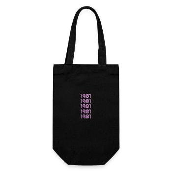Pink 1981 - Geschenkbeutel für Flaschen - Schwarz - Vorne