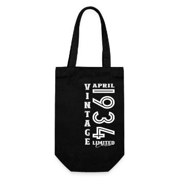 90e anniversaire mari Original avril Vintage 1934 - Sac à bouteille - noir - Devant