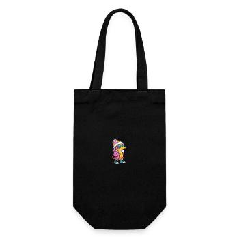 Seahorse Winter - Gift Bag for Bottles - black - Front