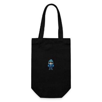 Bande dessinée d’hiver hibou - Sac à bouteille - noir - Devant