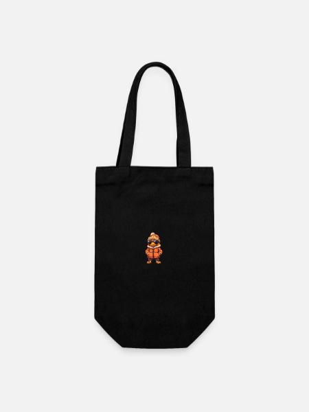 Bande dessinée d’hiver de canard - Sac à bouteille - noir