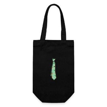 Boys Girls St. Patrick Day Tee Neck Tie Shirt - Gift Bag for Bottles - black - Front