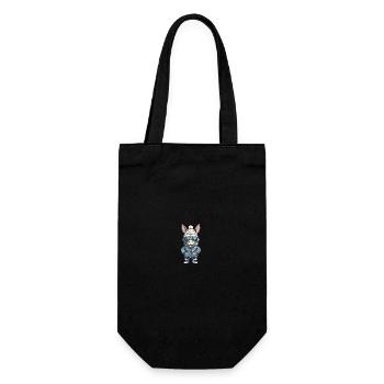 Donkey Winter Comic - Gift Bag for Bottles - black - Front