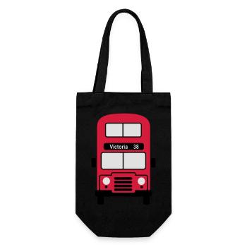 London - Geschenkbeutel für Flaschen - Schwarz - Vorne
