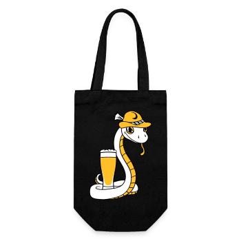beer bavaria alcohol drinking party celebration - Gift Bag for Bottles - black - Front