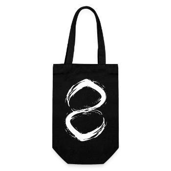 zahl 8 nummer acht Vektor weiß - Sac à bouteille - noir - Devant