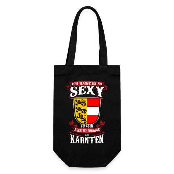 Sexy und Stolz Kärnten Edition für wahre Kärntner - Geschenkbeutel für Flaschen - Schwarz - Vorne