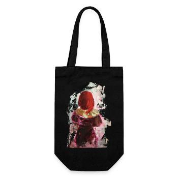 I see red again oil painting oil paints painting design - Gift Bag for Bottles - black - Front