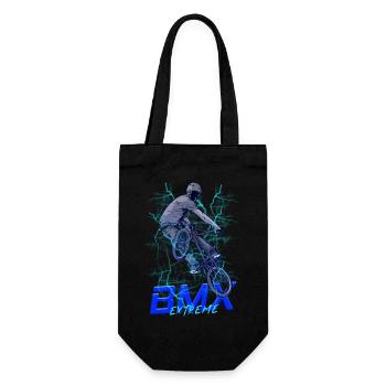 BMX Extreme Neon Stunt - Geschenkbeutel für Flaschen - Schwarz - Vorne