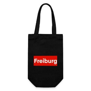 Freiburg Red Label - Geschenkbeutel für Flaschen - Schwarz - Vorne