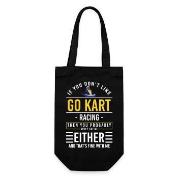 Go-kart racing kart race - Gift Bag for Bottles - black - Front