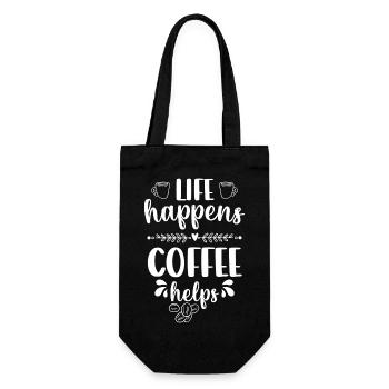 Barista Cafe Bartender Travail - Sac à bouteille - noir - Devant
