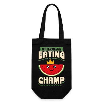 Watermelon Eating Champ - Geschenkbeutel für Flaschen - Schwarz - Vorne