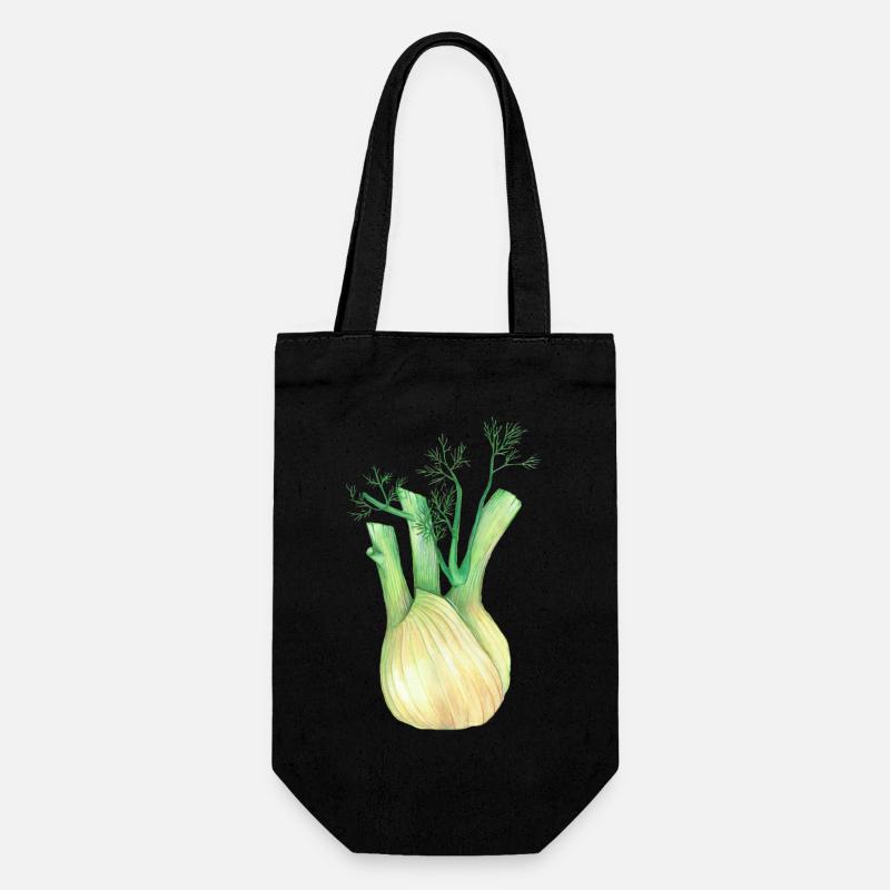 fenchel - Geschenkbeutel für Flaschen - Schwarz