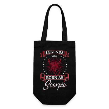 Scorpio Zodiac Sign Constellation Water - Gift Bag for Bottles - black - Front