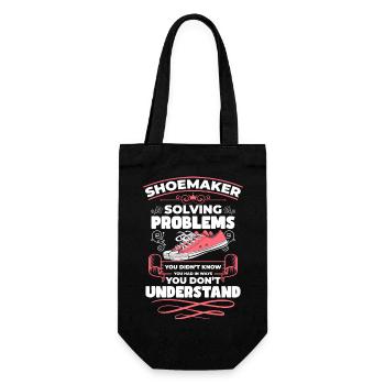 Cobbler Work Craftsmen Work - Gift Bag for Bottles - black - Front