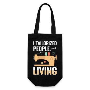 Sewing Needle Suit Sewing Machine - Gift Bag for Bottles - black - Front