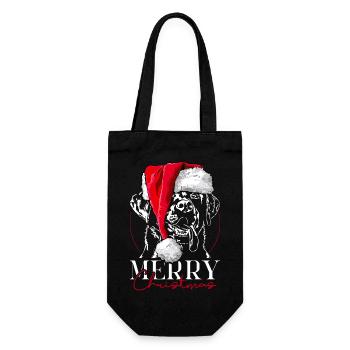 Père Noël RETRIEVER Joyeux Noël Wilsigns - Sac à bouteille - noir - Devant