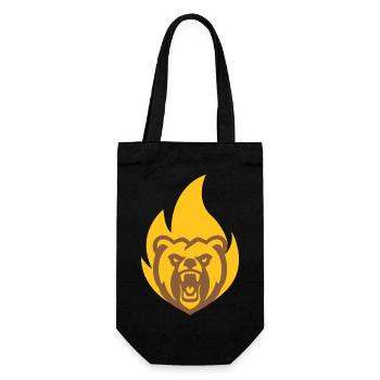 Strong Bear Flame - Gift Bag for Bottles - black - Front