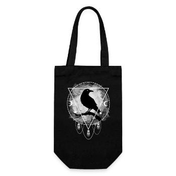 Raven Norse mythology Gothic - Gift Bag for Bottles - black - Front