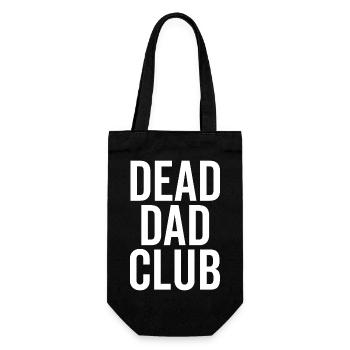 Dead Dad Club - Geschenkbeutel für Flaschen - Schwarz - Vorne