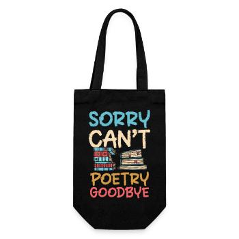 Book Writing Literature - Gift Bag for Bottles - black - Front