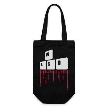 its what moves me - Geschenkbeutel für Flaschen - Schwarz - Vorne