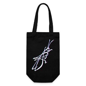 Bright grasshopper - Gift Bag for Bottles - black - Front