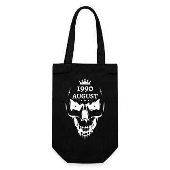 August 1990 Totenkopf - Geschenkbeutel für Flaschen - Schwarz - Vorne
