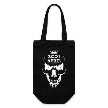 April 2001 Totenkopf - Geschenkbeutel für Flaschen - Schwarz - Vorne