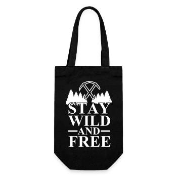 Adventure Travel Hiking Mountain - Geschenkbeutel für Flaschen - Schwarz - Vorne