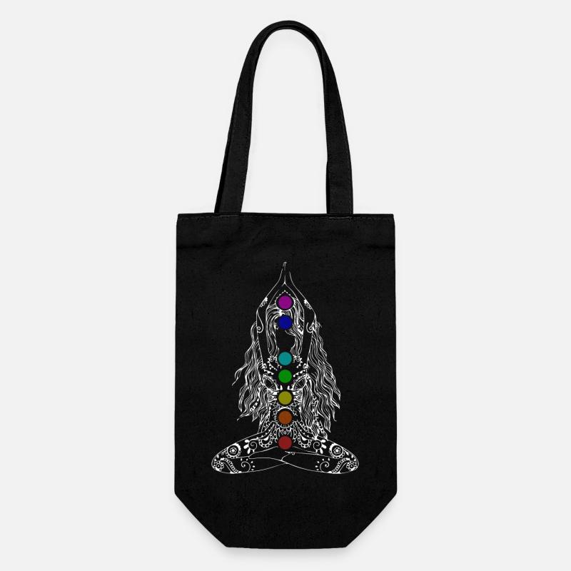 Chakra - Geschenkbeutel für Flaschen - Schwarz