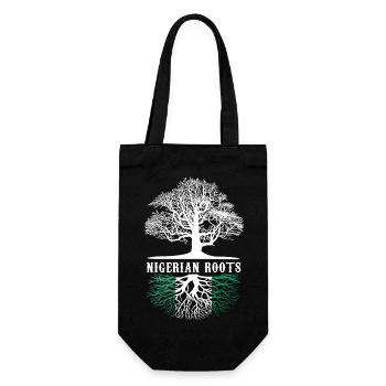 Nigeria Nigerian Africa Flag Pride I Gift - Gift Bag for Bottles - black - Front