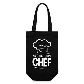 Chef né - Sac à bouteille - noir - Devant