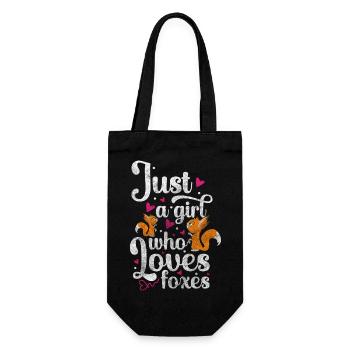Fox Cunning Wisdom Wilderness - Gift Bag for Bottles - black - Front
