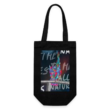 Cockatoo Parrot Art Image - Gift Bag for Bottles - black - Front