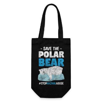 Animal rights activist animal lover animal shelter - Gift Bag for Bottles - black - Front
