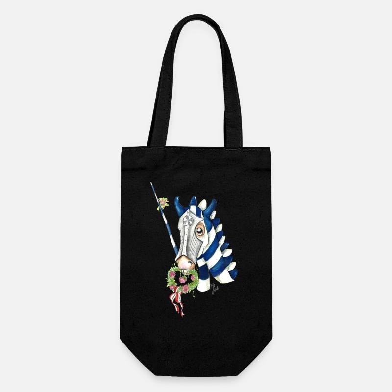 Horse Knight - Gift Bag for Bottles - black