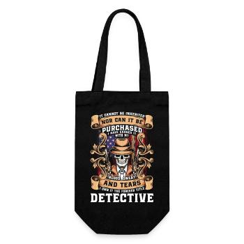 Detective Private Investigator Trace Sniffer - Gift Bag for Bottles - black - Front